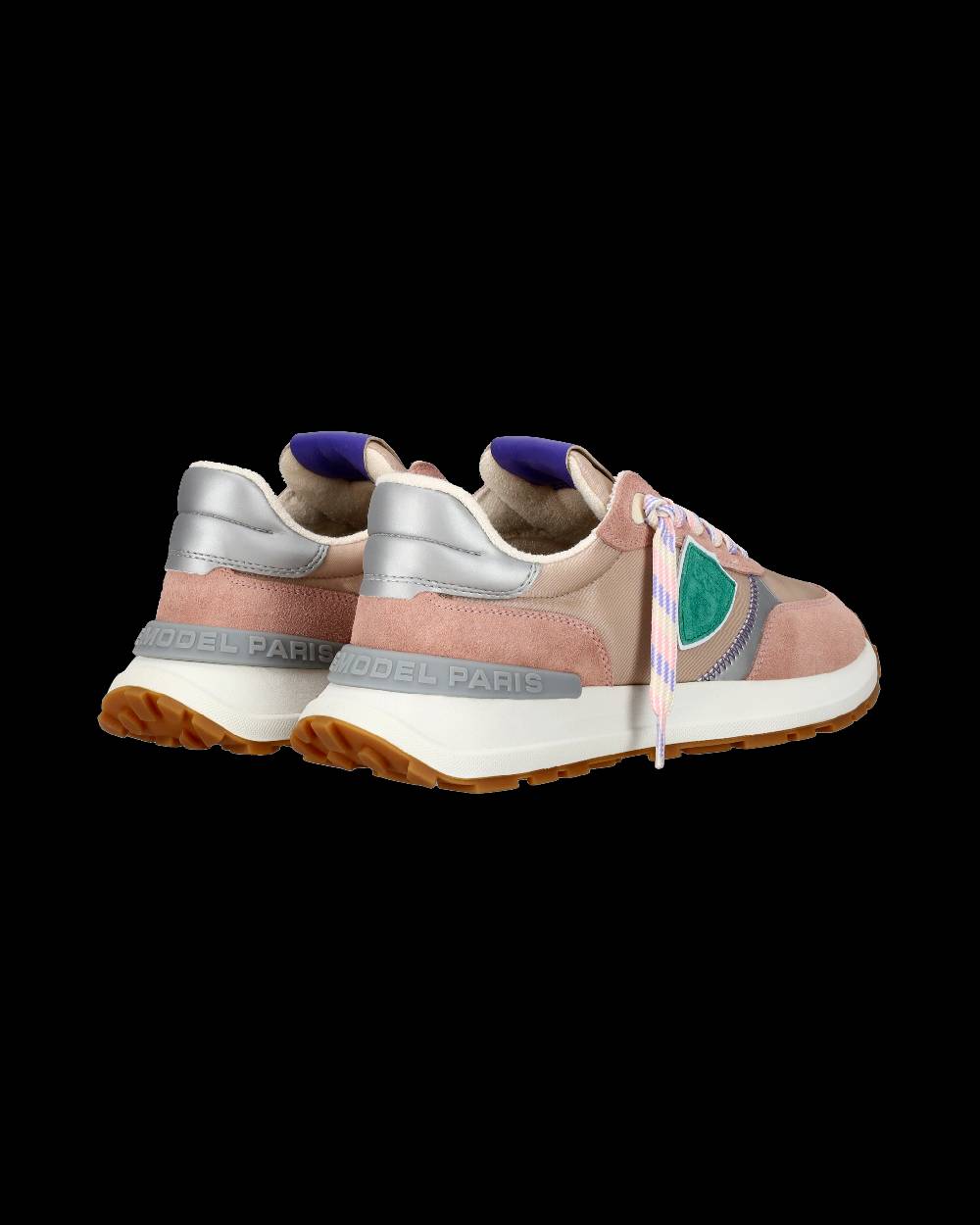 Philippe Model Sneaker sportive Antibes da donna in nylon e pelle - Rosa Smaltimento dello stoccaggio