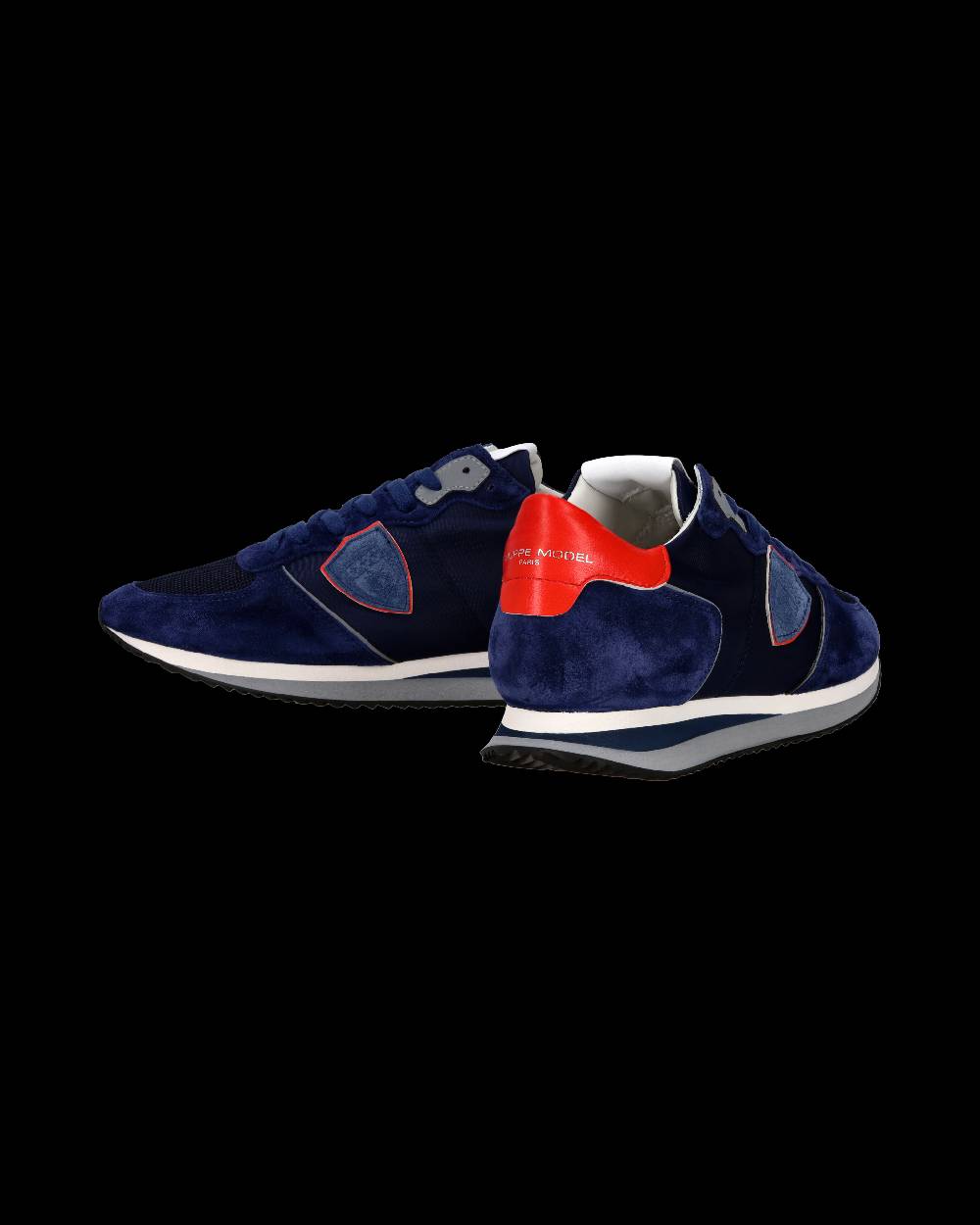 Philippe Model Sneaker casual Trpx da uomo in nylon e pelle - Blu e rosso Grandi sconti