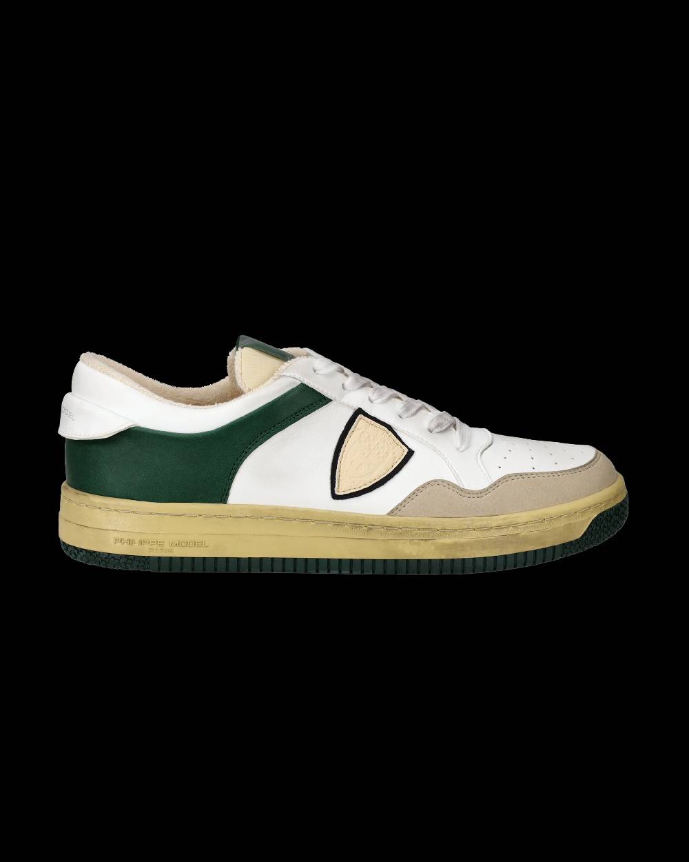 Philippe Model Sneakers Lyon da Uomo Bianche e Verdi in Pelle Riciclata Offerte speciali