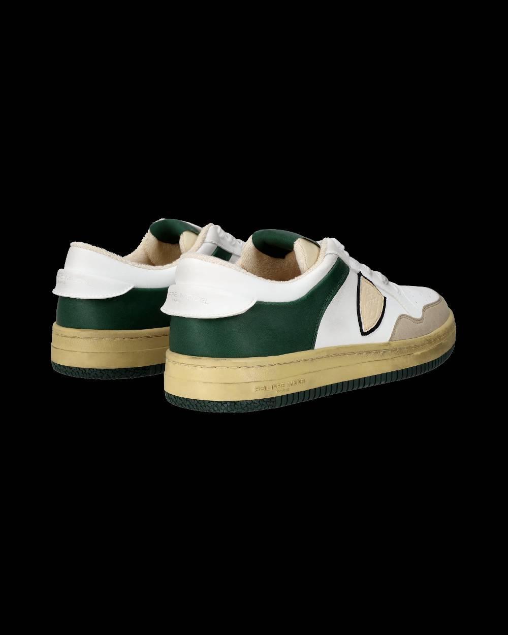 Philippe Model Sneakers Lyon da Uomo Bianche e Verdi in Pelle Riciclata Offerte speciali