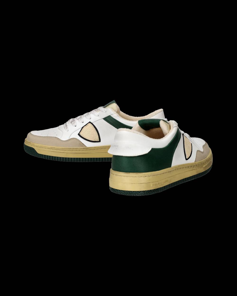 Philippe Model Sneakers Lyon da Uomo Bianche e Verdi in Pelle Riciclata Offerte speciali