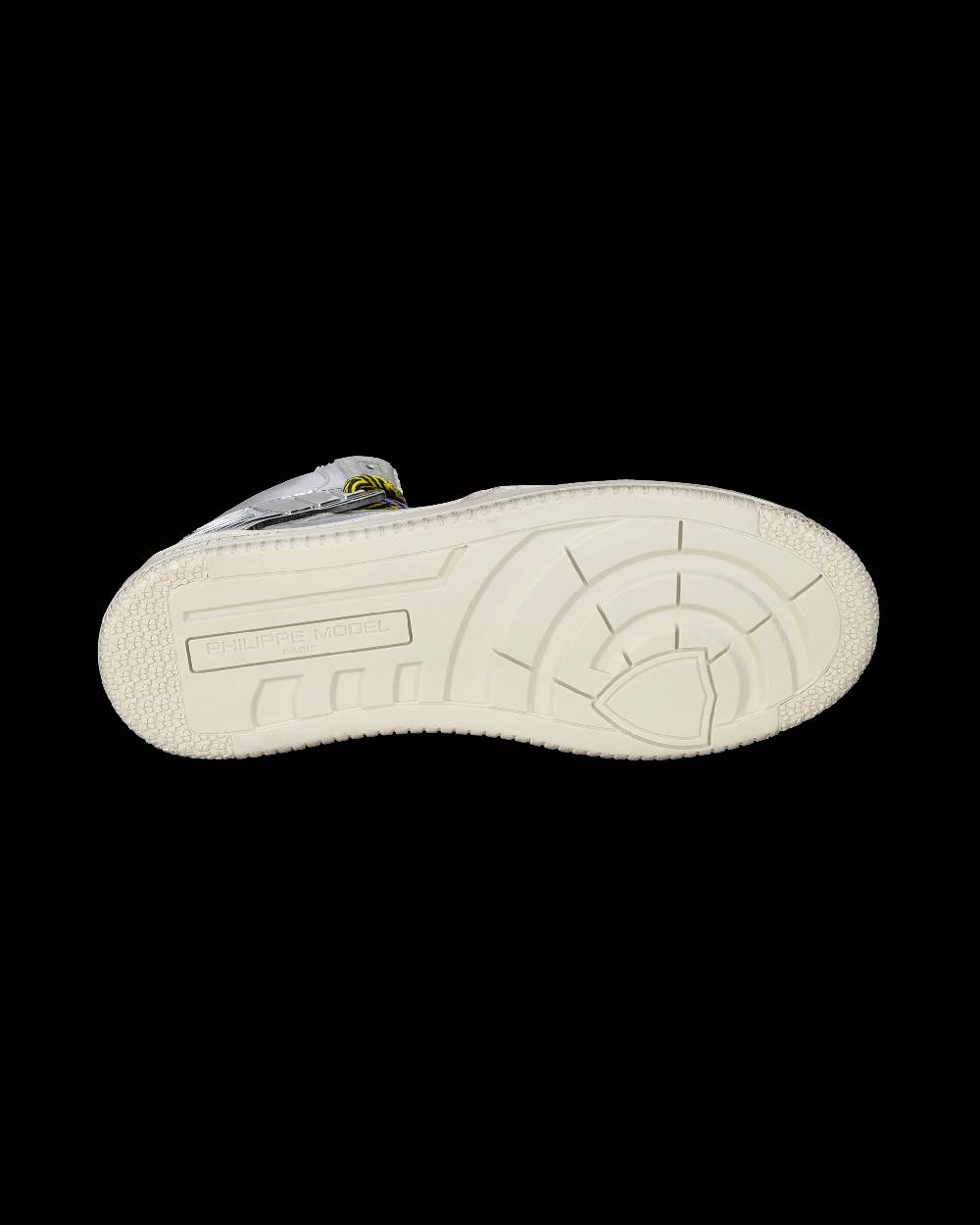 Philippe Model Sneakers Alte La Grande da Uomo Argento in Pelle Metal Prezzo basso