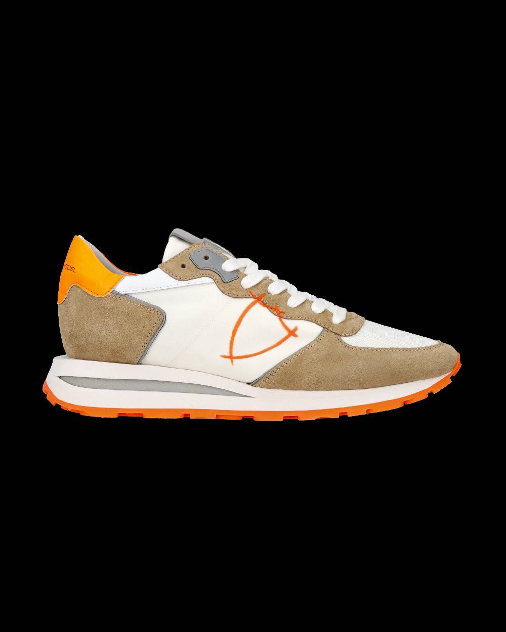 Philippe Model Sneaker basse Tropez Haute uomo - bianco e arancio Ultimi due giorni