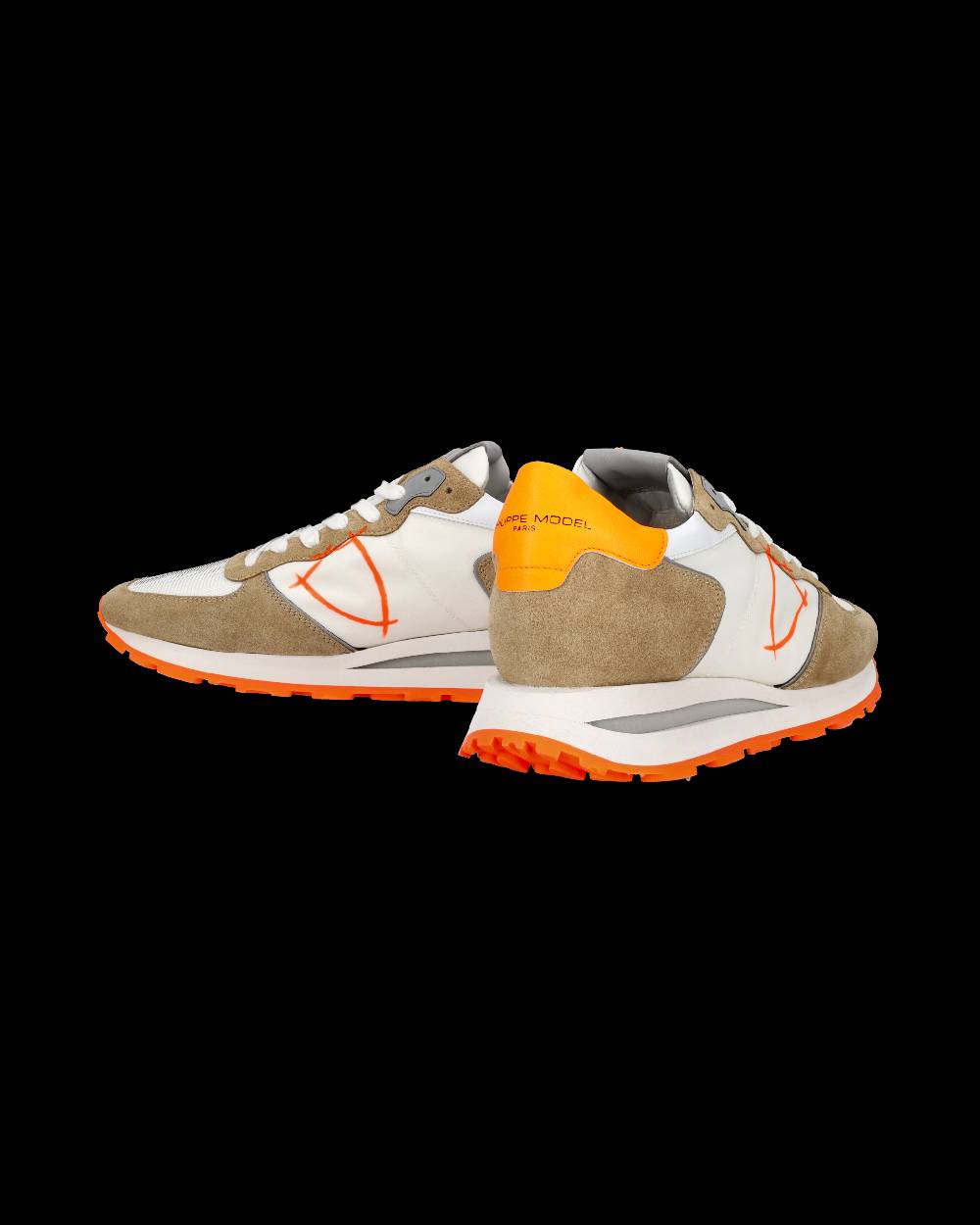 Philippe Model Sneaker basse Tropez Haute uomo - bianco e arancio Ultimi due giorni