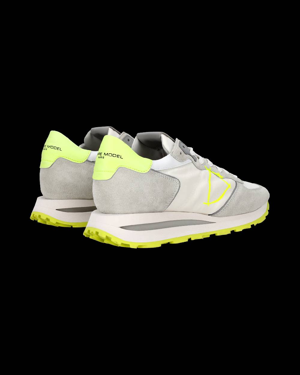 Philippe Model Sneaker basse Tropez Haute uomo - bianco e giallo Ultimo giorno