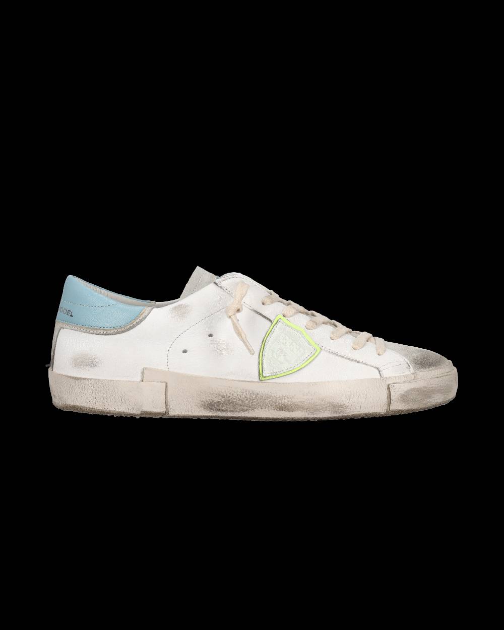 Philippe Model Sneaker basse Prsx uomo - bianco, grigio e azzurro Sostegno trimestrale
