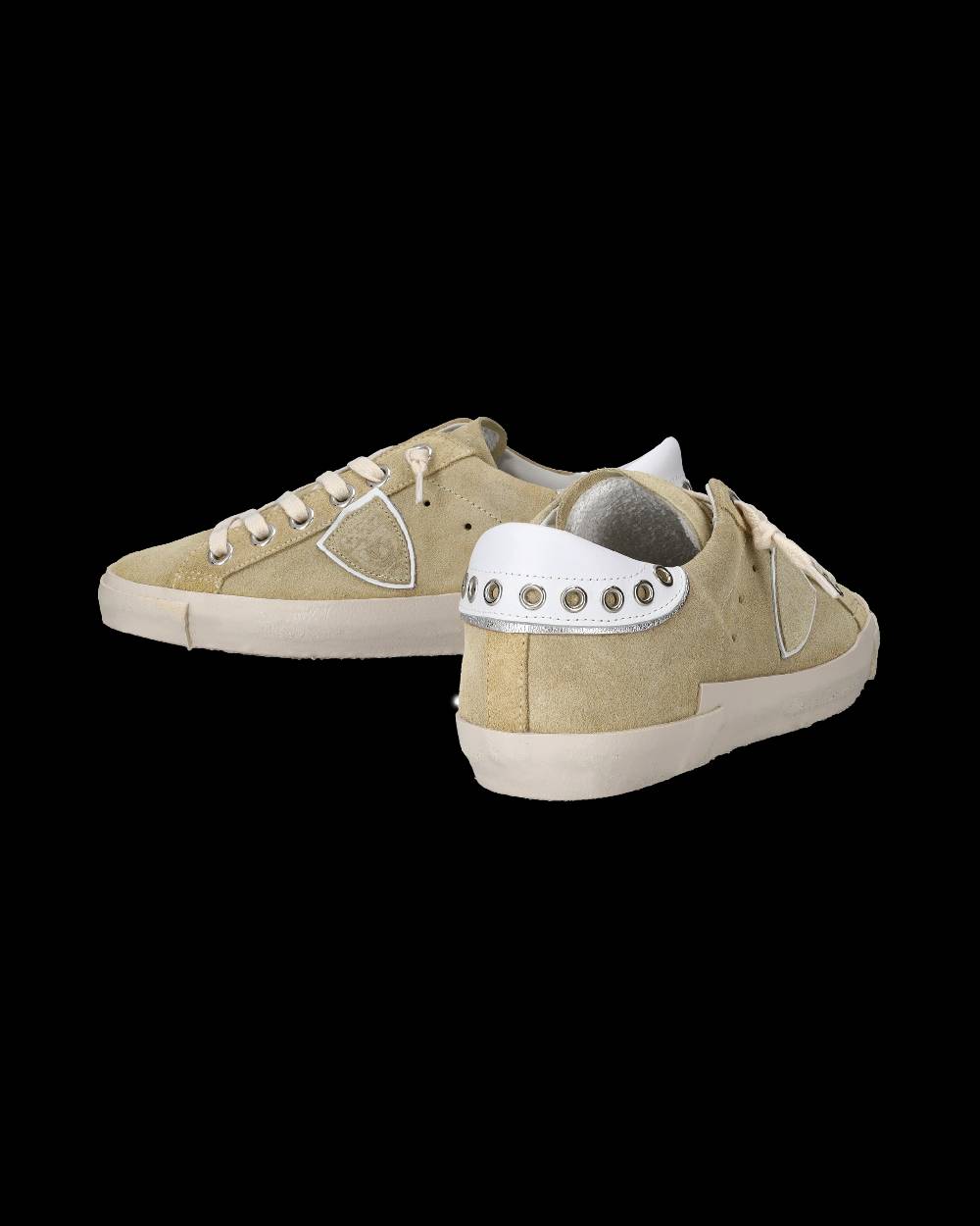 Philippe Model Sneakers Prsx da Donna Beige in Pelle Scamosciata In vendita
