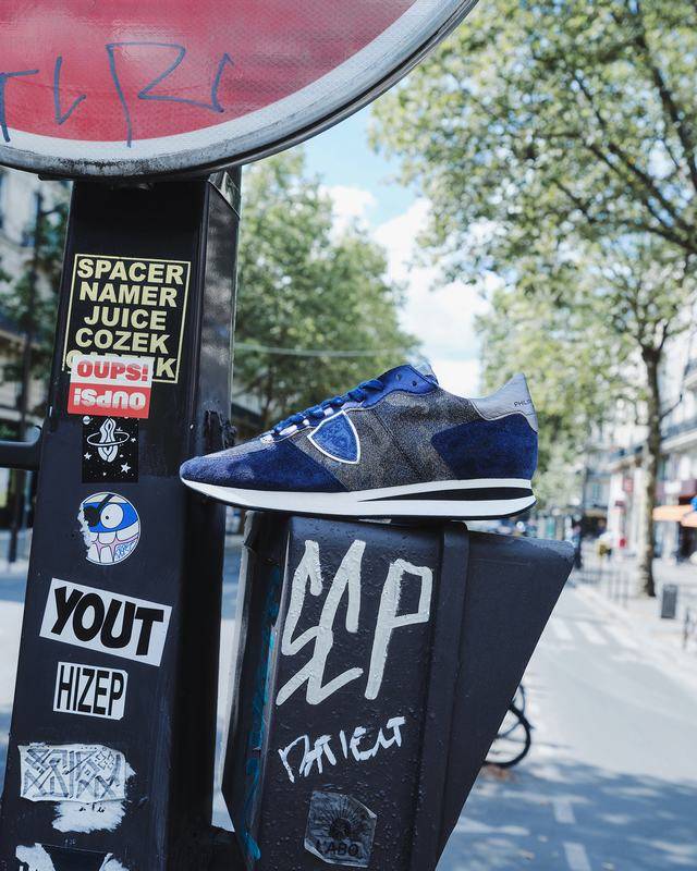 Philippe Model Sneaker basse Trpx donna - camouflage e blue Duty-free