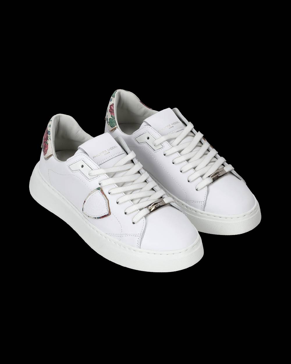 Philippe Model Sneakers Temple da Donna Bianche e Rosa in Pelle Outlet