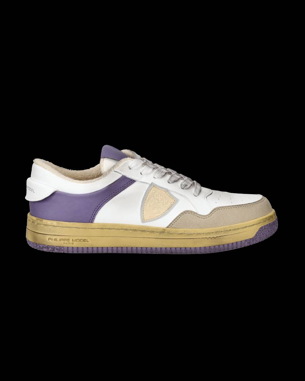 Philippe Model Sneakers Lyon da Donna con dettagli Glicine in Pelle Riciclata In Vendita
