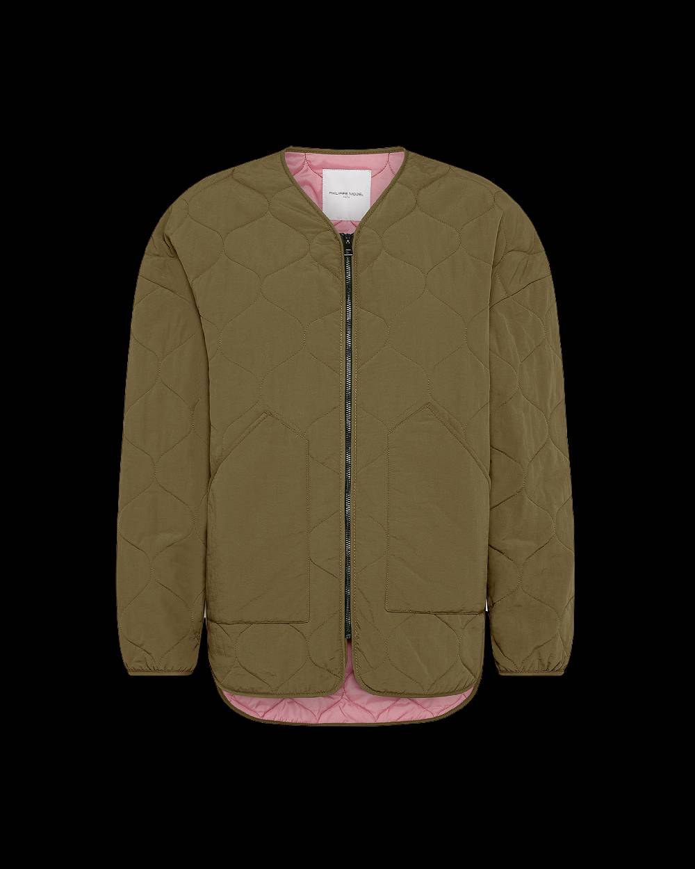 Philippe Model Piumino Grace da Donna Verde militare in Tessuto Tecnico Offerte