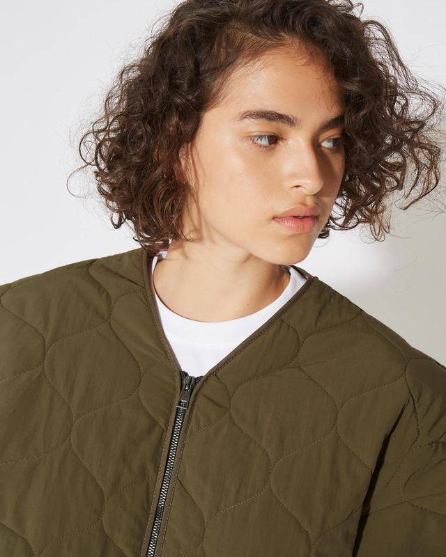Philippe Model Piumino Grace da Donna Verde militare in Tessuto Tecnico Offerte