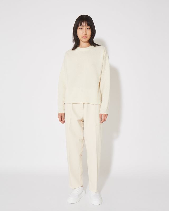Philippe Model Felpa Renee da Donna Crema in Lana Vendita Economica