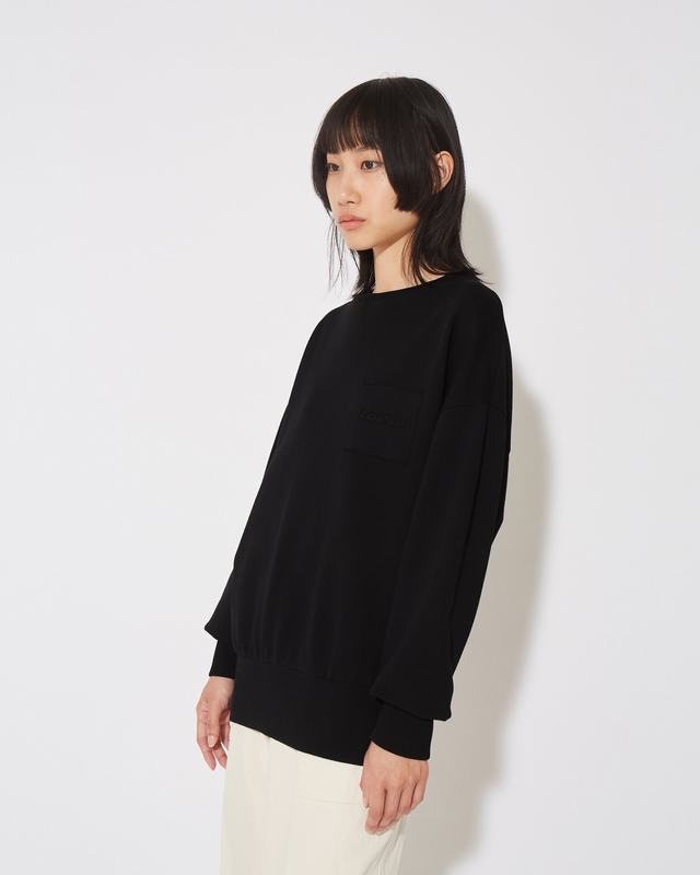 Philippe Model Felpa girocollo Brigitte da Donna Nera in Jersey Vendite Flash