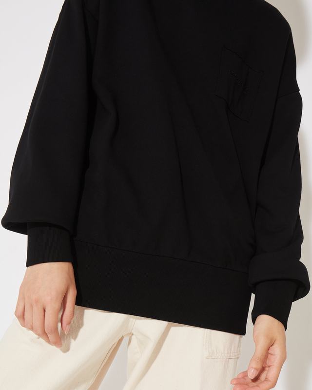 Philippe Model Felpa girocollo Brigitte da Donna Nera in Jersey Vendite Flash