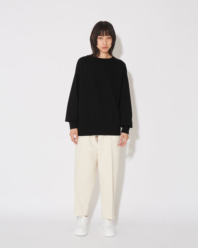Philippe Model Felpa girocollo Brigitte da Donna Nera in Jersey Vendite Flash