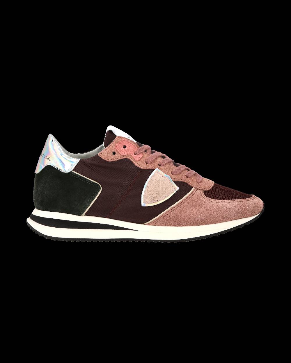 Philippe Model Sneaker casual Trpx da donna in nylon e pelle - Bordeaux e rosa Comprare a buon mercato