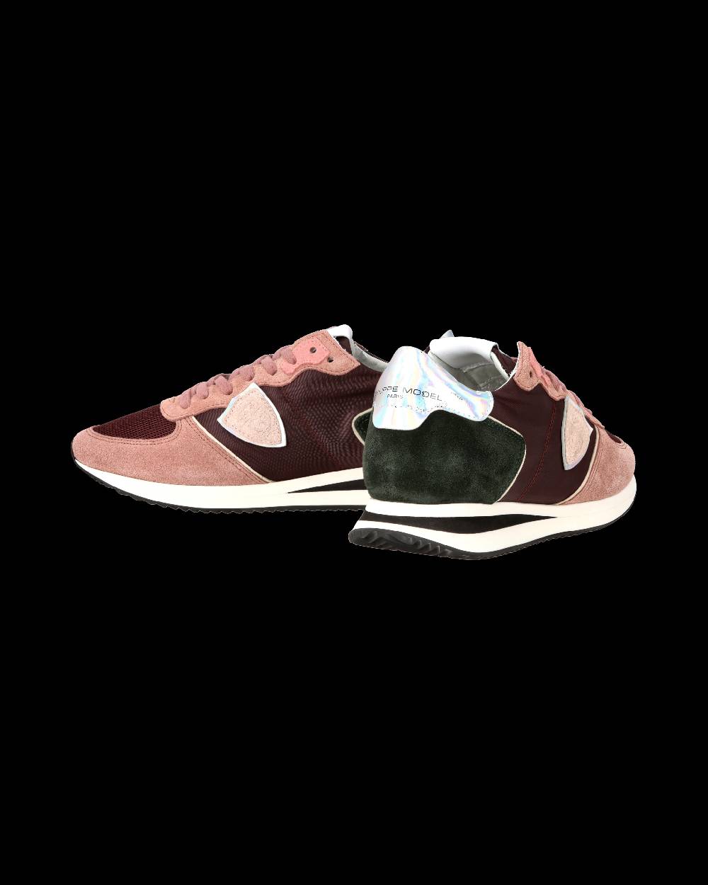 Philippe Model Sneaker casual Trpx da donna in nylon e pelle - Bordeaux e rosa Comprare a buon mercato