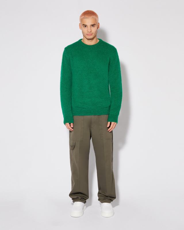 Philippe Model Felpa Rafael da Uomo Verde in Lana Mohair Fornitura limitata