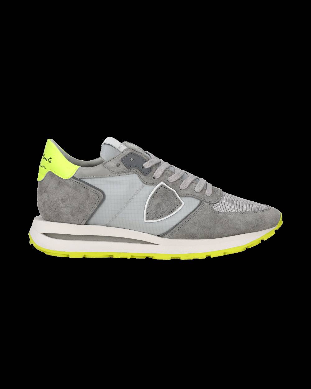Philippe Model Sneaker basse Tropez Haute uomo - grigio e giallo Offerta per la Festa della Mamma