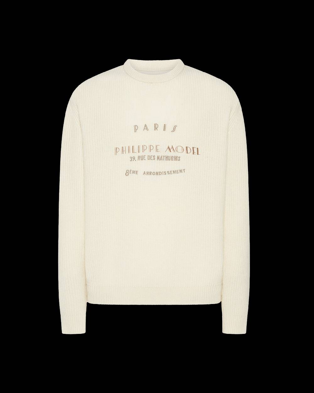 Philippe Model Felpa Rafael da Uomo Bianca in Jersey Online Outlet
