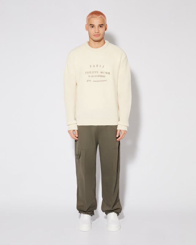 Philippe Model Felpa Rafael da Uomo Bianca in Jersey Online Outlet