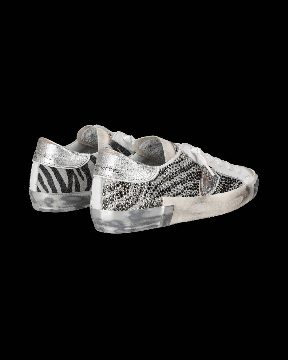Philippe Model Sneaker bassa PRSX donna - cristalli argento Offerte speciali