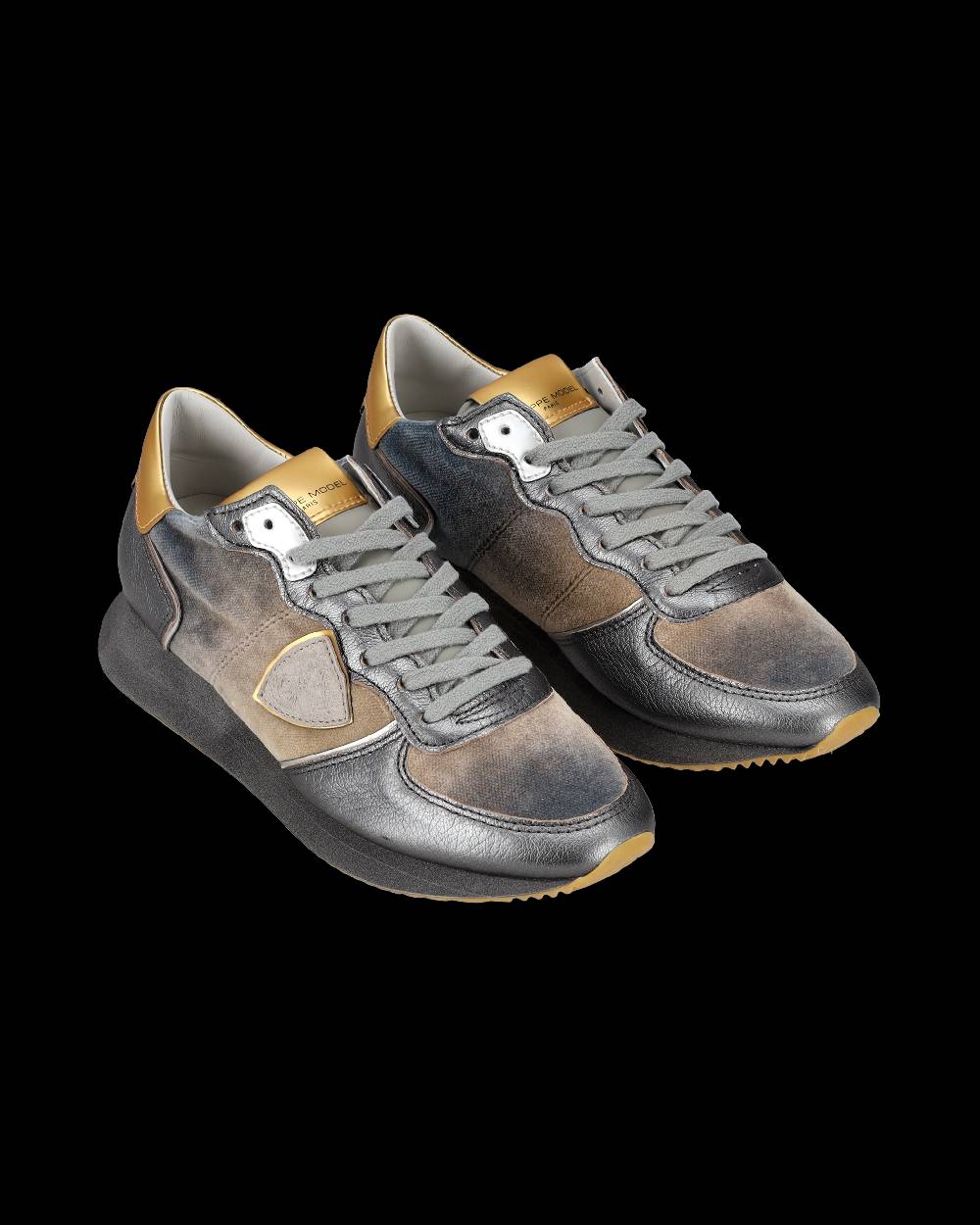 Philippe Model Sneaker basse Trpx donna - blu acqua e oro Sconti VIP