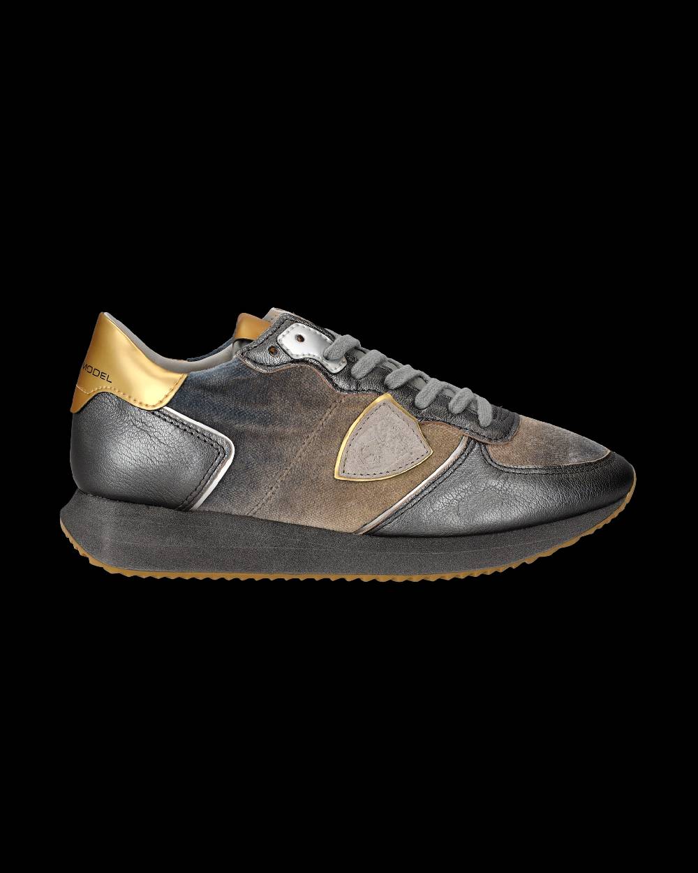 Philippe Model Sneaker basse Trpx donna - blu acqua e oro Sconti VIP