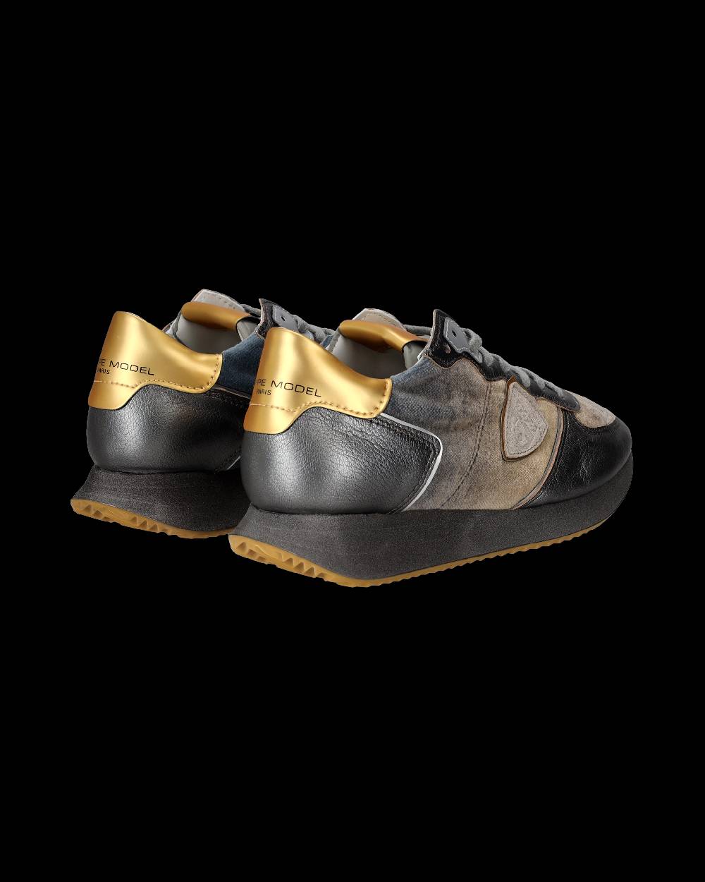 Philippe Model Sneaker basse Trpx donna - blu acqua e oro Sconti VIP