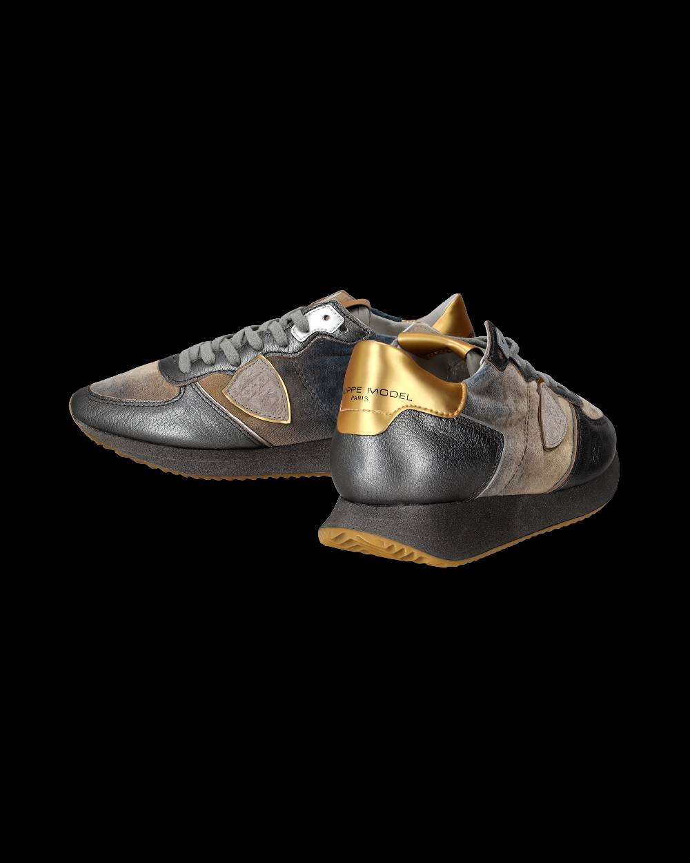 Philippe Model Sneaker basse Trpx donna - blu acqua e oro Sconti VIP