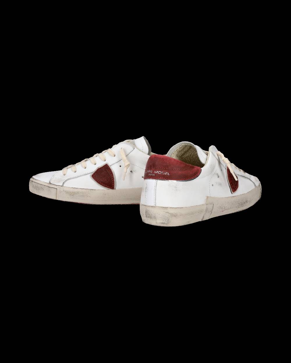 Philippe Model Sneaker casual Prsx da uomo in pelle - Bianco e rosso Latest stili