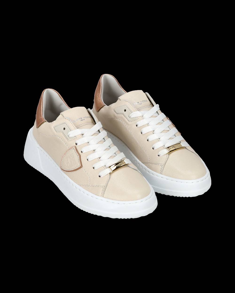 Philippe Model Sneaker bassa Tres Temple donna - rosa e nude Ultimi due giorni