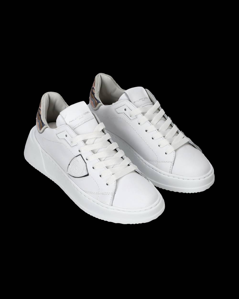 Philippe Model Sneaker basse Tres Temple donna - bianco e rosa Ultimo giorno