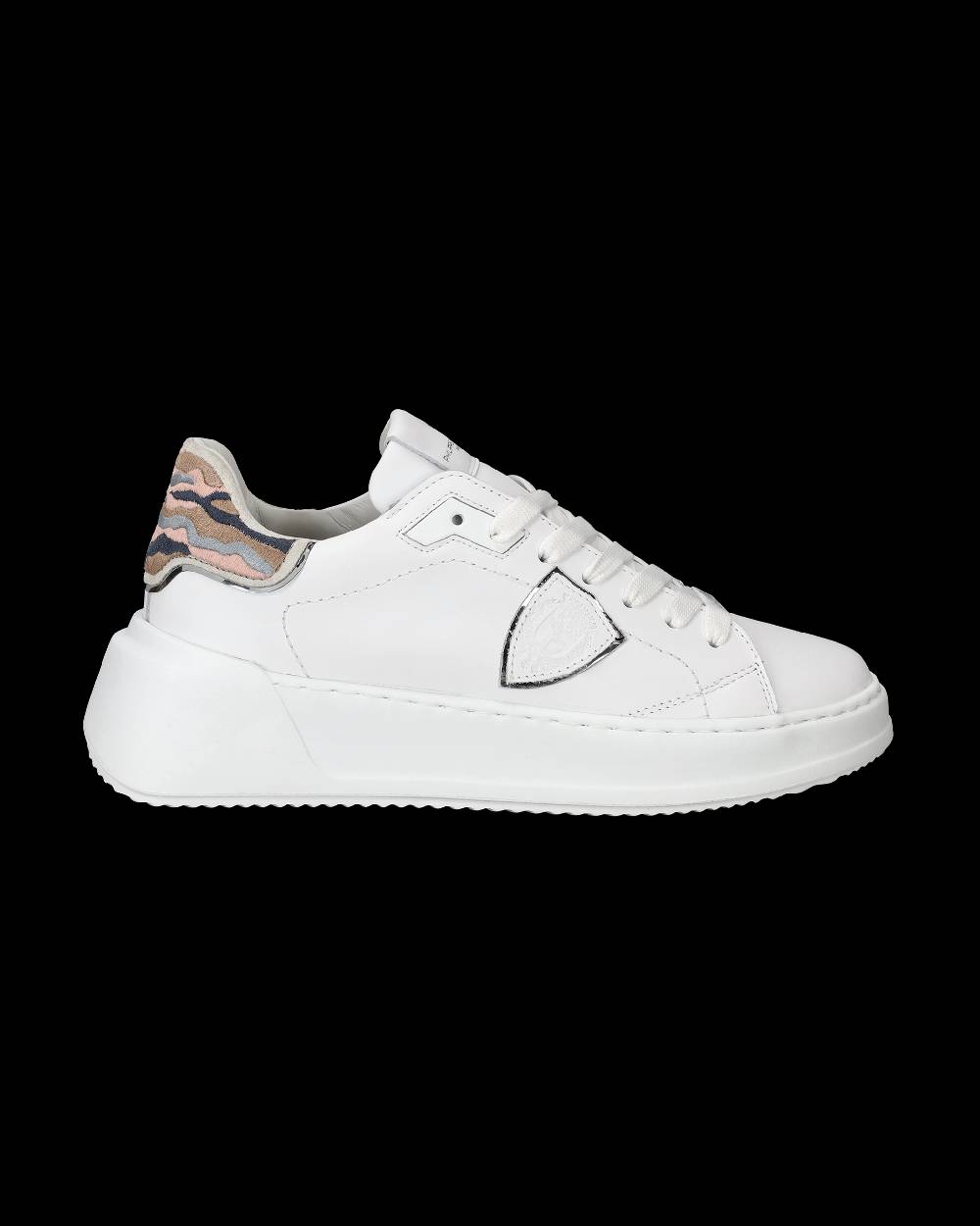 Philippe Model Sneaker basse Tres Temple donna - bianco e rosa Ultimo giorno