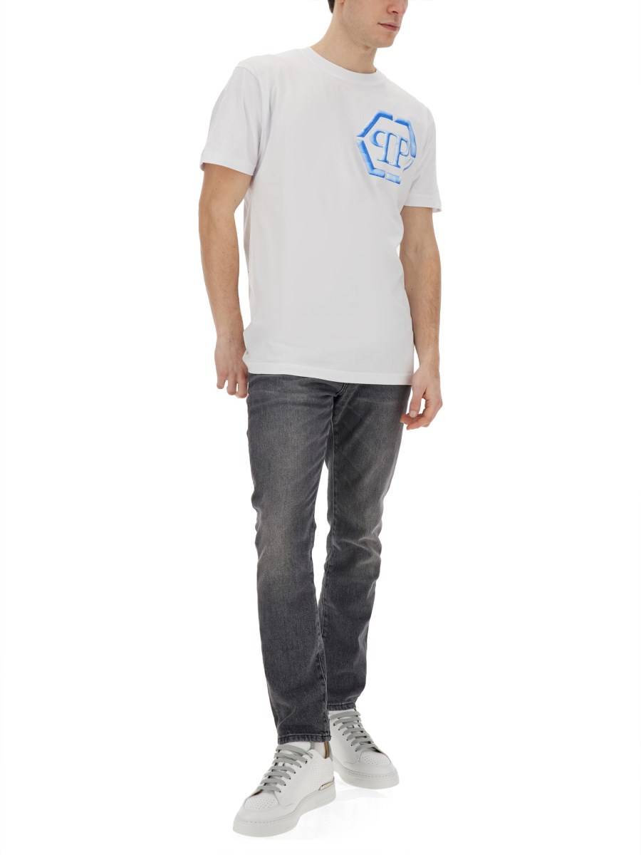 PHILIPP PLEIN T-SHIRT CON LOGO Fino al 60% di sconto