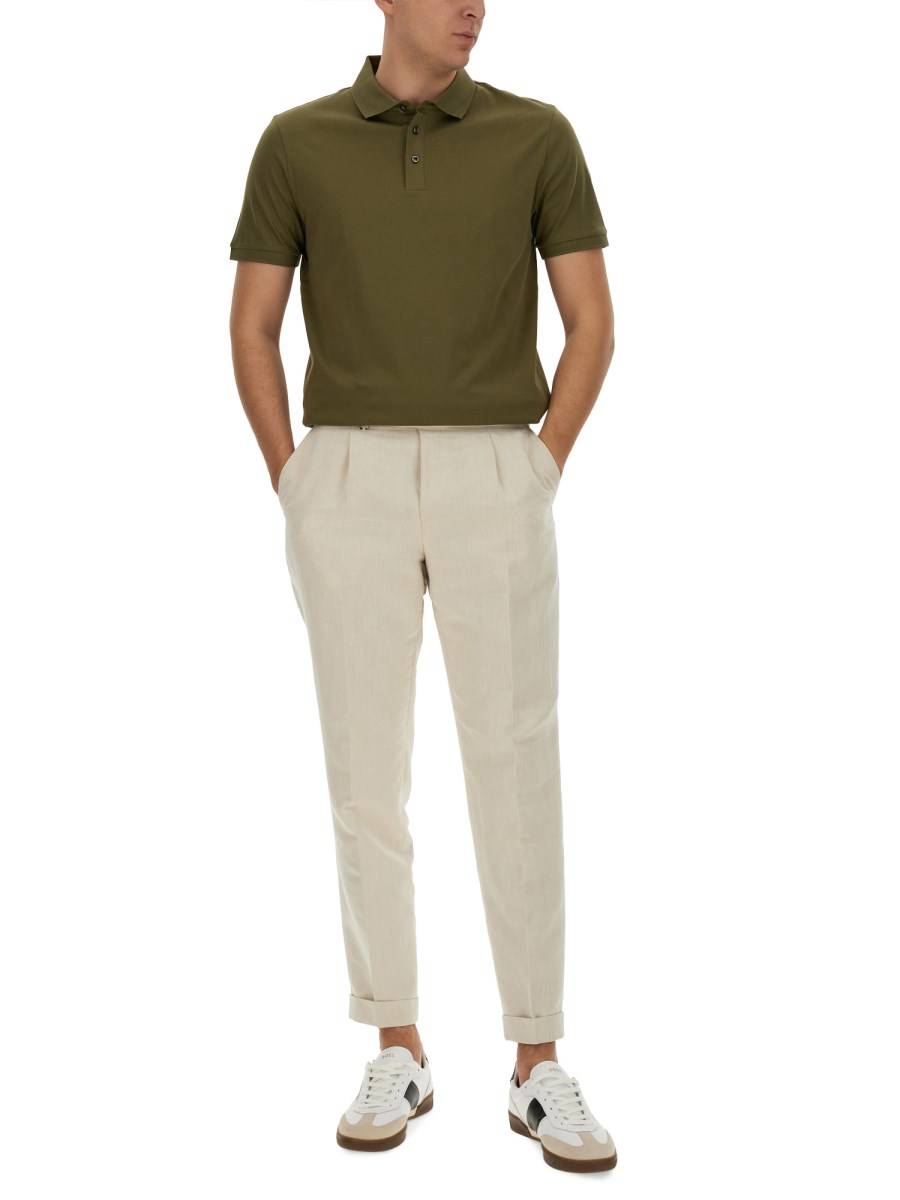 BOSS CAMEL POLO IN COTONE Trasporto libero internazionale