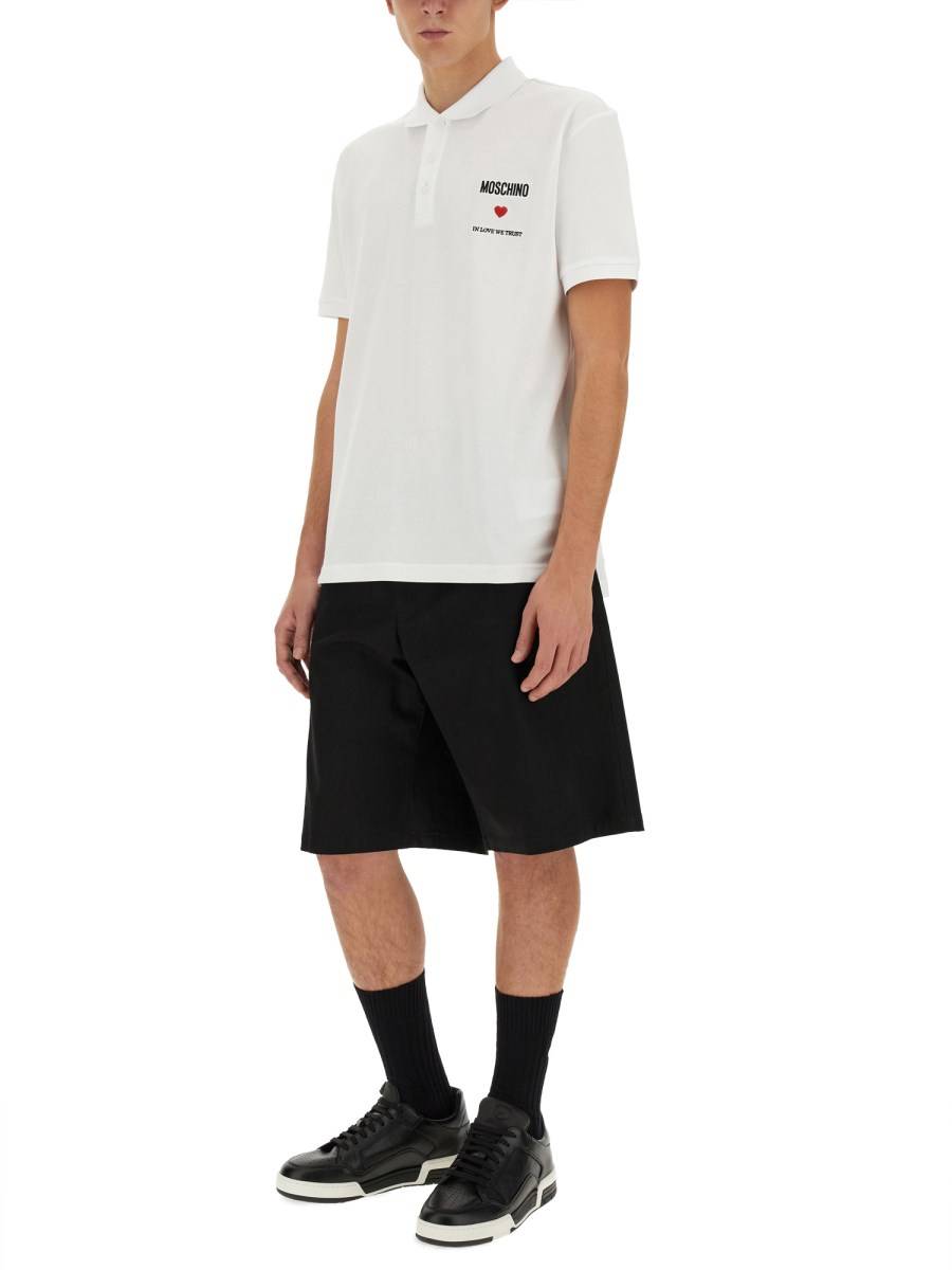 MOSCHINO POLO CON LOGO Esporta salva