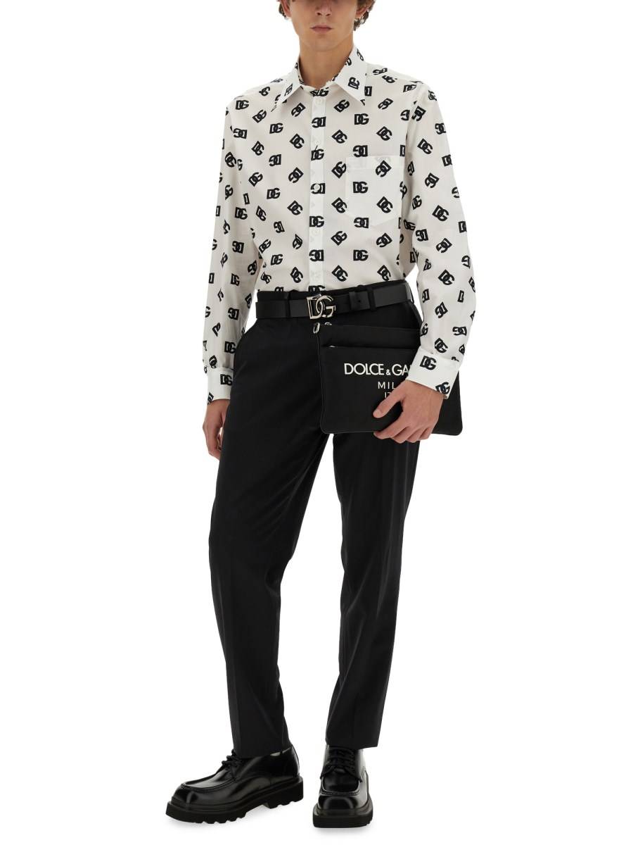 DOLCE & GABBANA CAMICIA CON LOGO DG ALL OVER Duty-free