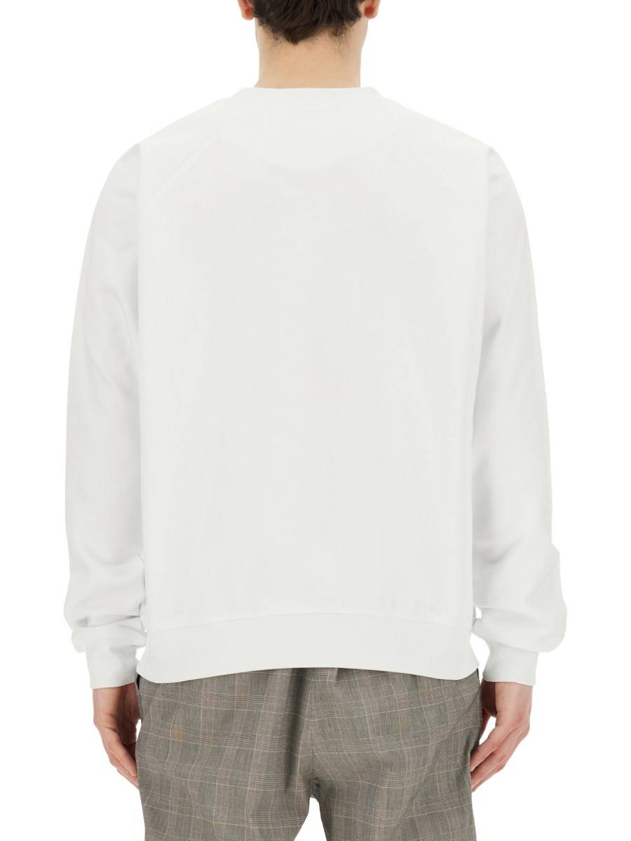 VIVIENNE WESTWOOD FELPA IN COTONE MANICA RAGALAN CON LOGO "TIME MACHINE" Promozione