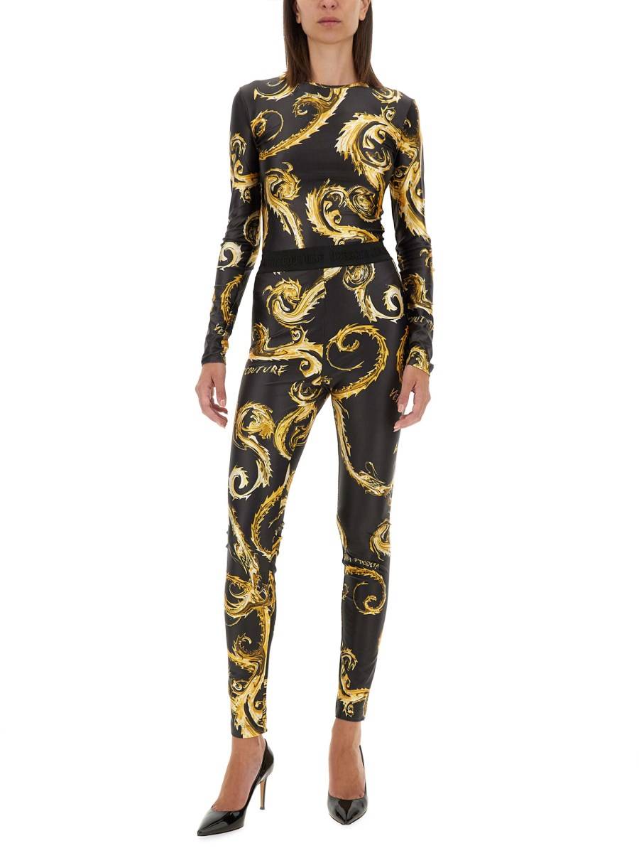 VERSACE JEANS COUTURE LEGGINGS CON STAMPA Discount Store per i nuovi prodotti