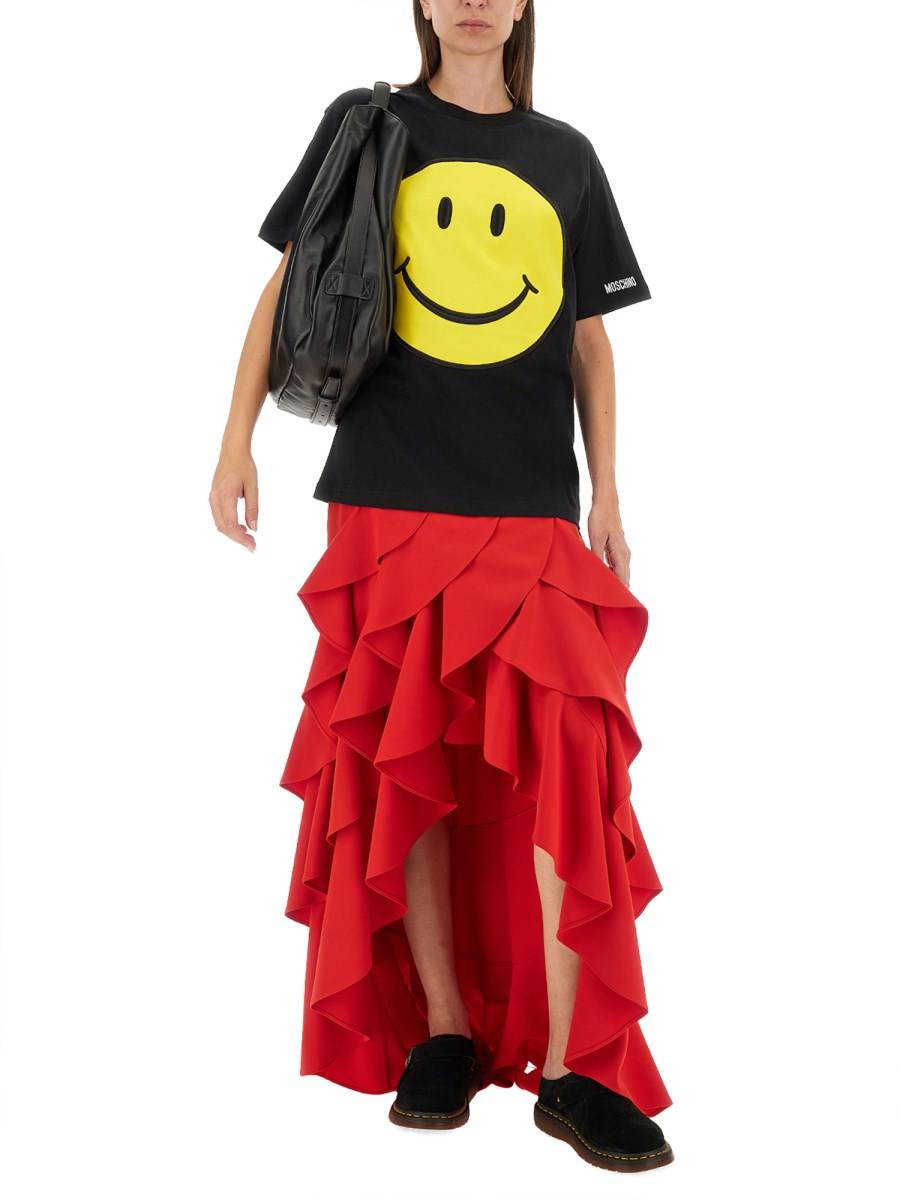 MOSCHINO T-SHIRT IN JERSEY ORGANICO SMILEY® Offerta natalizia