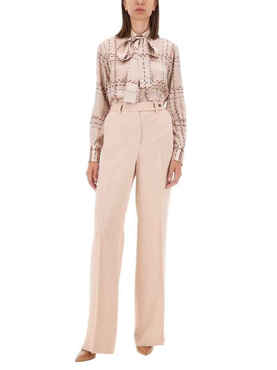 KITON PANTALONE IN SATIN Offerte stagionali