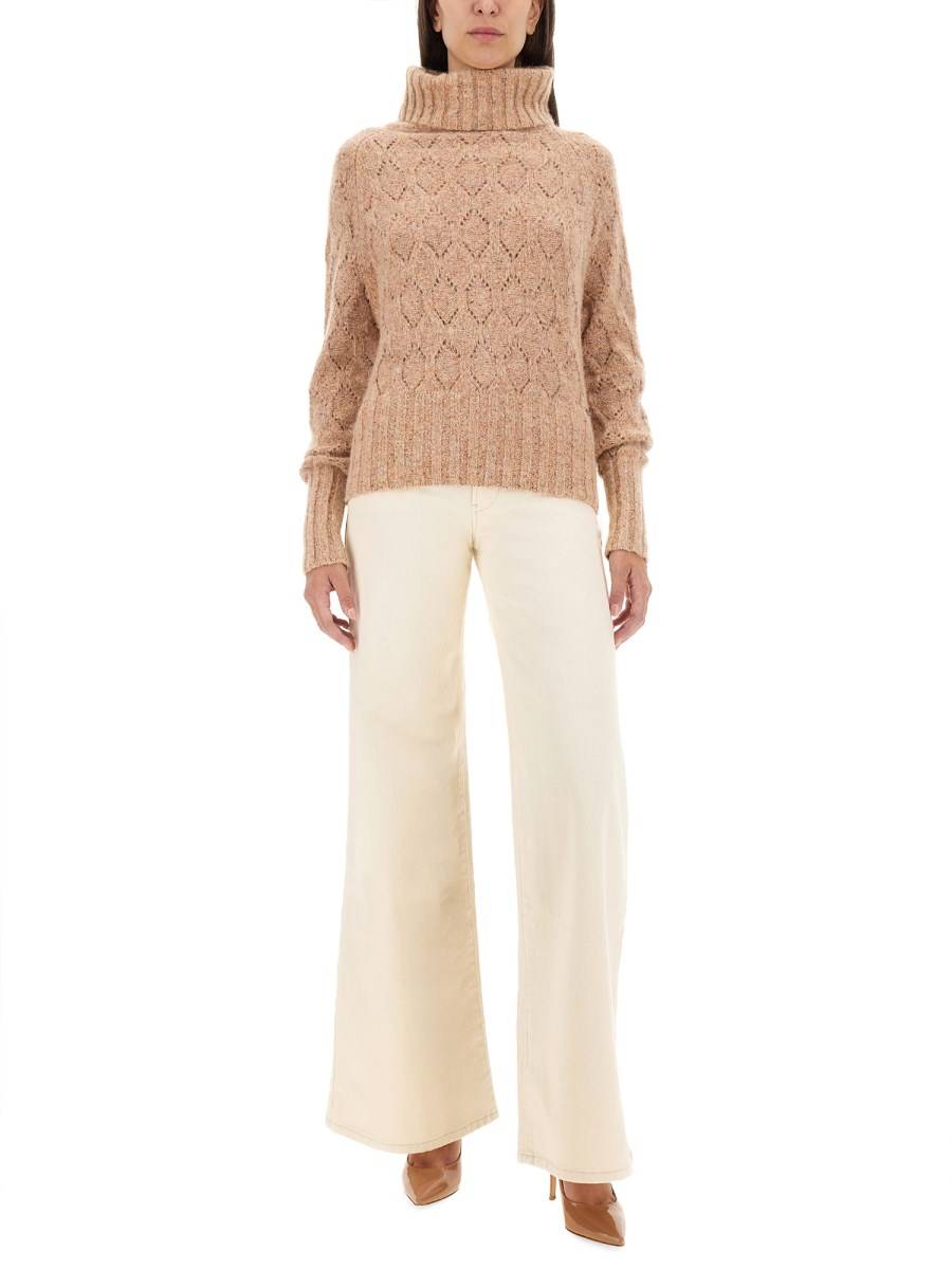 KITON MAGLIA IN MISTO LANA CON COLLO ALTO Super Saving Price