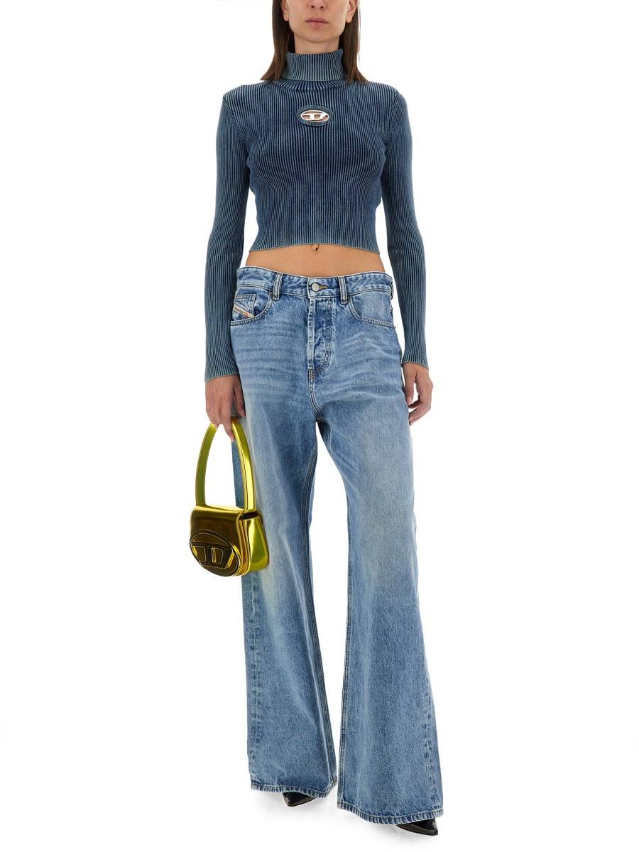 DIESEL TOP CON LOGO IN COTONE Officina
