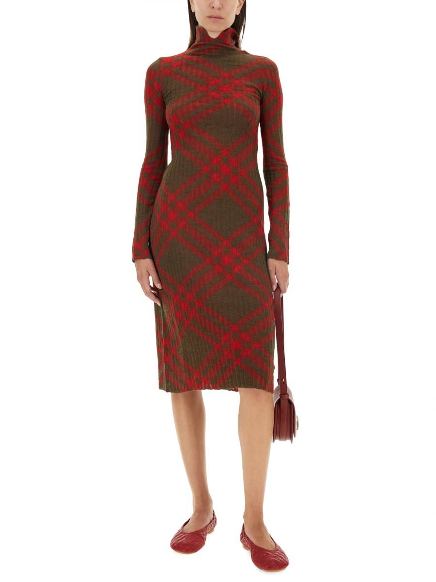 BURBERRY ABITO IN MISTO LANA CHECK Esporta salva