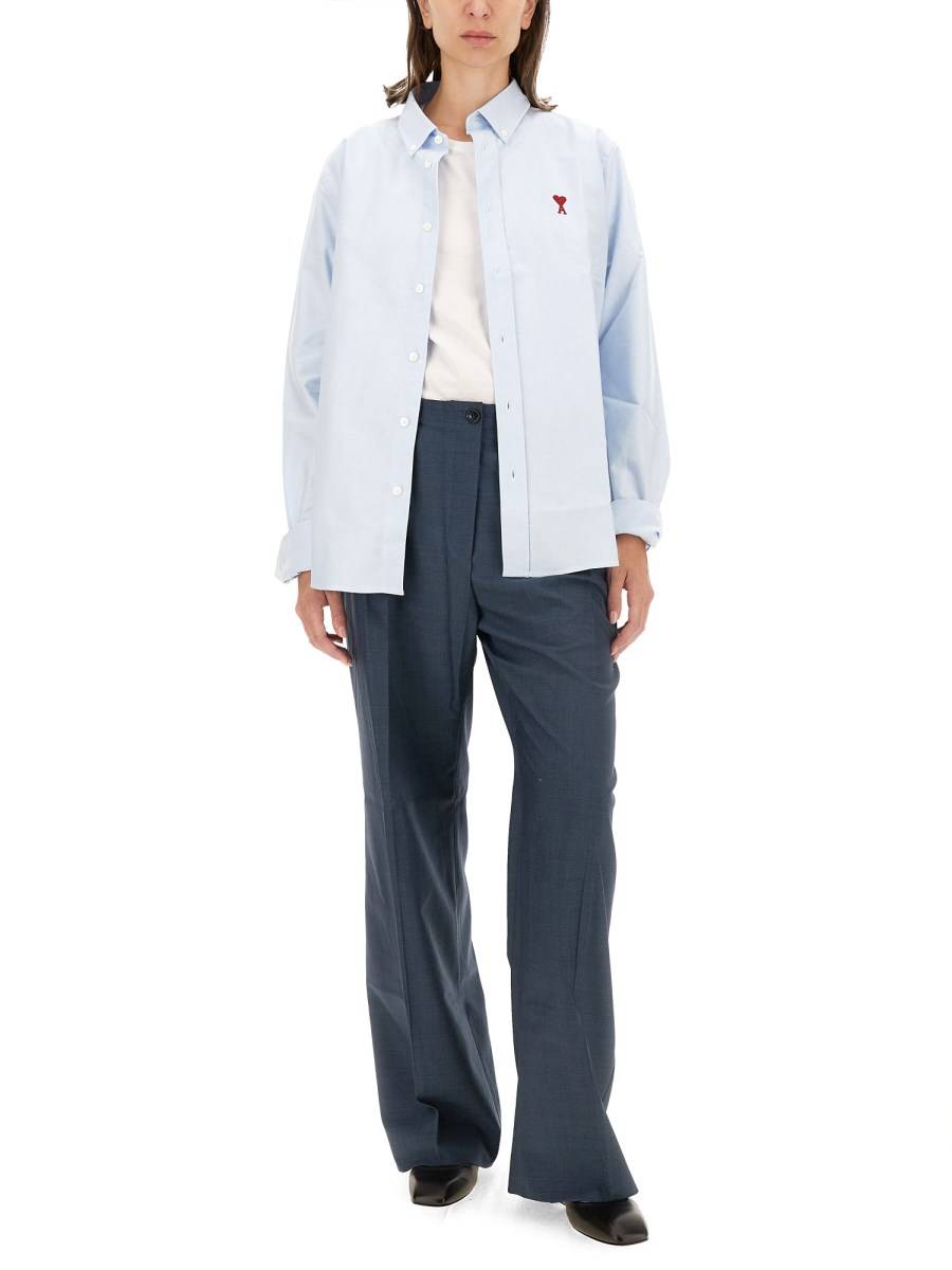 AMI PARIS CAMICIA CON LOGO Soddisfazione Garantita