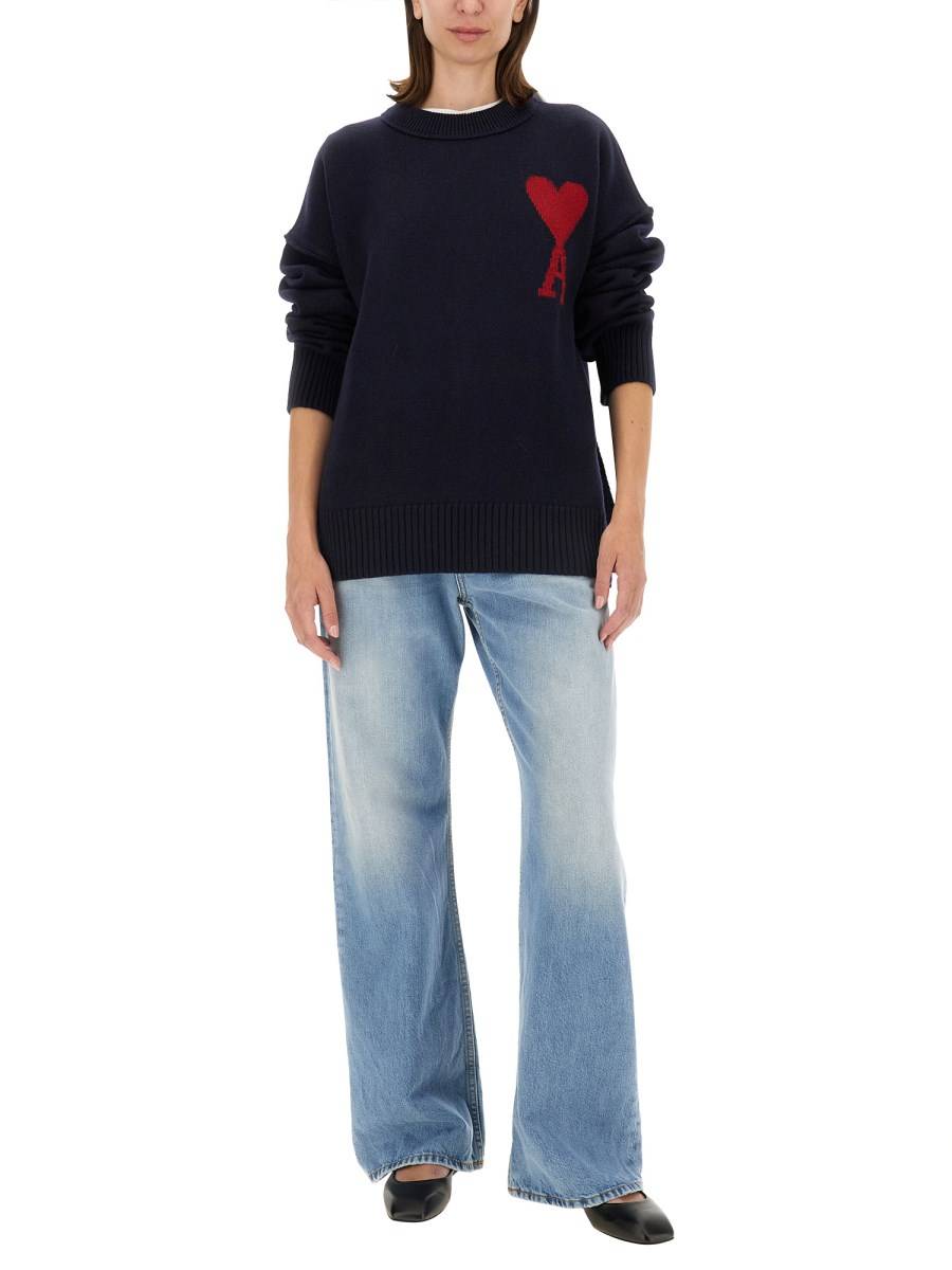 AMI PARIS MAGLIA CON RICAMO LOGO Negozi Online