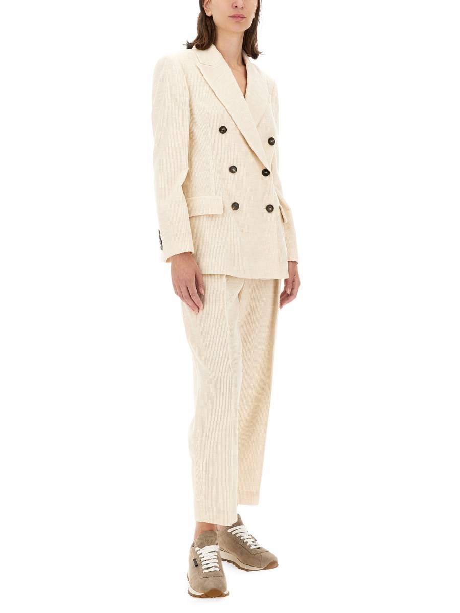 BRUNELLO CUCINELLI PANTALONE REGULAR FIT IN MISTO VISCOSA Promozione Limitata