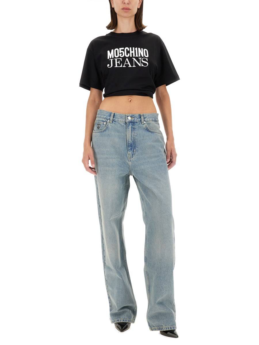 MOSCHINO JEANS T-SHIRT CON LOGO Affare Del Giorno